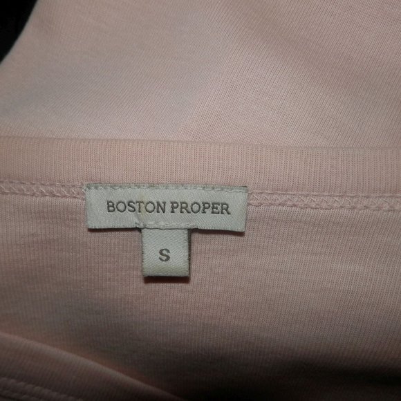 Knit Top Small Solid Light Pink Vneck Rhinestones - Picture 4 of 4